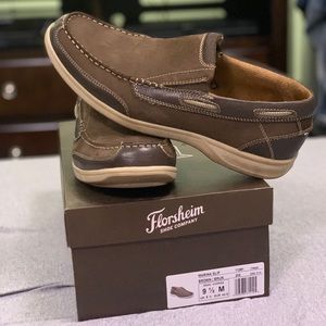 Florsheim Slip-on Brown Suede Shoes Men’s 9.5